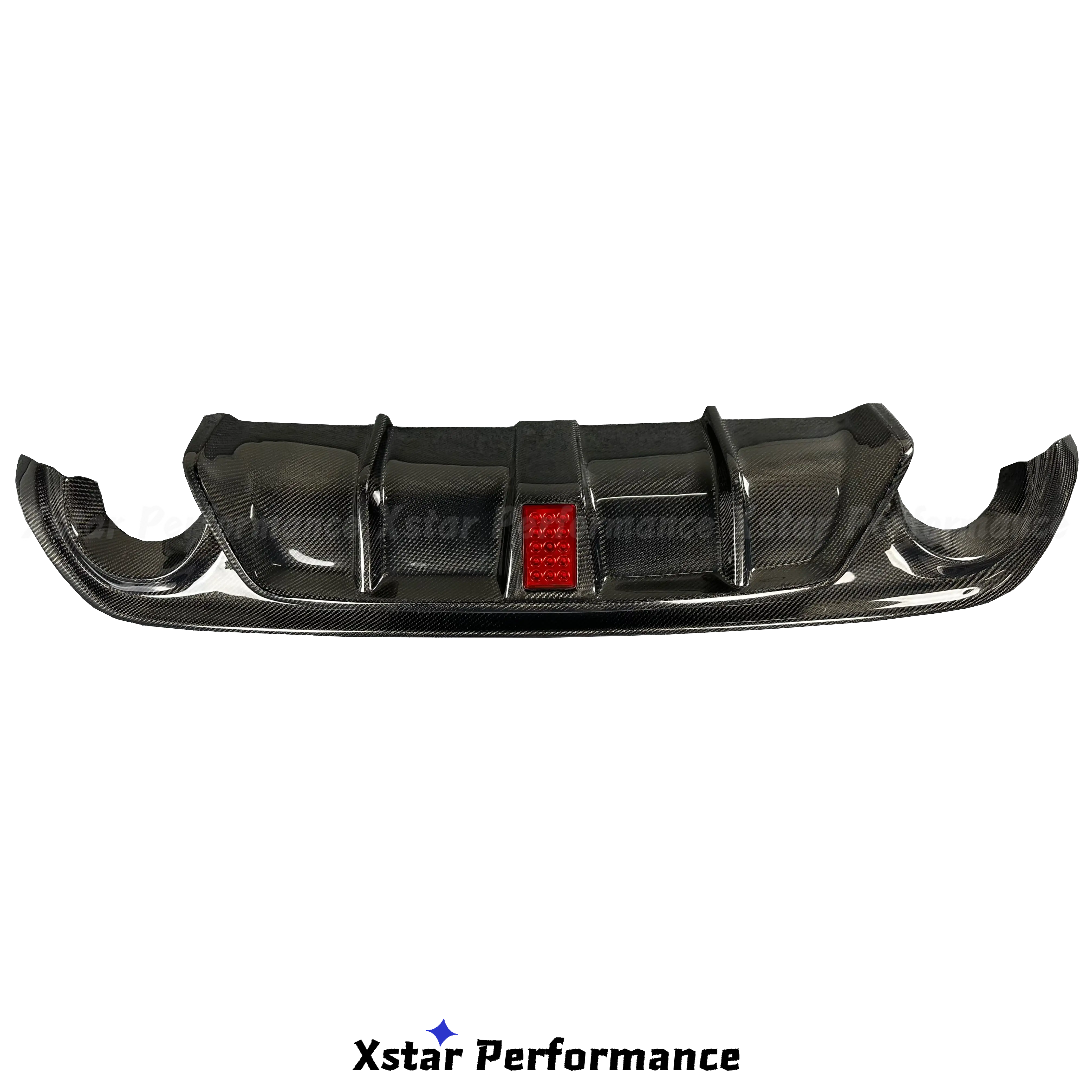 Labbro posteriore diffusore posteriore in fibra di carbonio con luce per Infiniti Q50