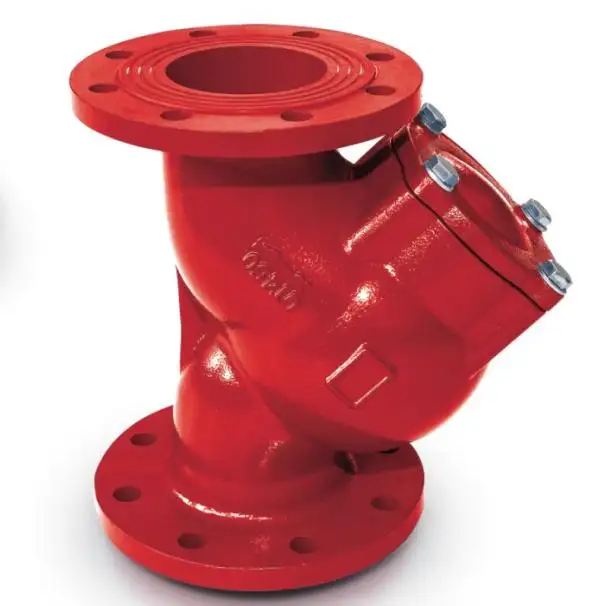Y type fire fighting strainers Ductile Cast Iron Flange Connection protection Strainer