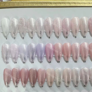 Nouveauté - Échantillon Gratuit - Gel de Base Blanc Perle Sans HEMA - Gel UV Pailleté Scintillant pour Salon de Manucure Professionnel et Manucure DIY - Product Image 1