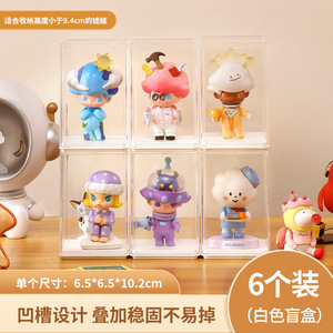 Istiflenebilir akrilik garaj seti organizatör <span class=keywords><strong>model</strong></span> oyuncak bebek saklama kutusu manyetik şeffaf konteyner şeffaf ekran kabin rafı - Product Image 5