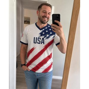 Camiseta de la Selección Nacional de Fútbol de Japón, Personalizada con Nombre y Número, Unisex, para Adultos, Impresión por Transferencia de Calor, 140 g/m² - Product Image 4