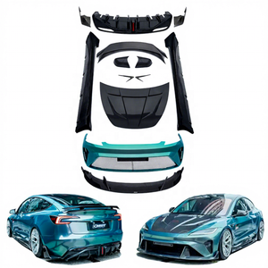Pare-chocs avant en fibre de carbone CMST, pelle avant, jupe latérale, diffuseur arrière, spoiler adapté au <span class=keywords><strong>Tesla</strong></span> <span class=keywords><strong>Model</strong></span> <span class=keywords><strong>3</strong></span> mis à jour en <span class=keywords><strong>2023</strong></span> - Product Image 1