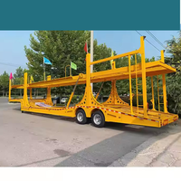 Semi-remorques porte-voitures à double étage, 2 essieux, 6 ou 8 voitures, fabriquées en Chine, en vente