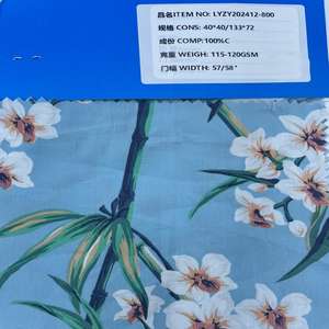 Grand tissu <span class=keywords><strong>en</strong></span> coton Liberty à motifs floraux personnalisé tissu <span class=keywords><strong>en</strong></span> popeline tissé biologique pour robes de filles jupes de chemises <span class=keywords><strong>en</strong></span> cire numérique <span class=keywords><strong>en</strong></span> fil peigné - Product Image 2