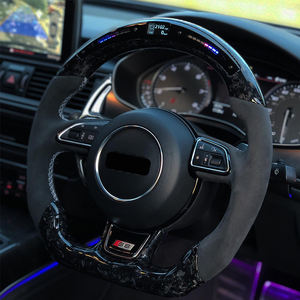 Volante de fibra de carbono personalizado <span class=keywords><strong>A6</strong></span> S6 RS6 <span class=keywords><strong>C7</strong></span> 2016-2018 Volante de repuesto para <span class=keywords><strong>Audi</strong></span> S6 <span class=keywords><strong>C7</strong></span>.5 2016-2018 Rueda de carbono LED - Product Image 6