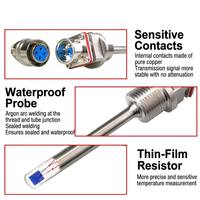 Sonde de température à connecteur aviation, type thermomètre à résistance en platine Pt100 PT1000, capteur de température WZP-270/269