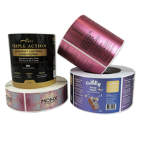 Étiquettes d'emballage de maquillage de beauté d'autocollant d'impression numérique sur mesure de qualité supérieure pour des bouteilles de soin de peau de shampooing