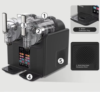 Machine à glace pilée portable automatique 220V haute productivité pour usage commercial dans les camions de restauration et les petits cafés