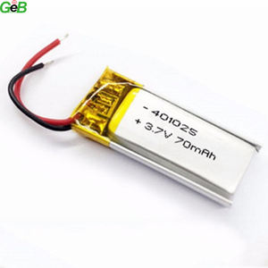 Kleinste größe lipo li-polymer batterie 401025 3,7 v 70 mah - Product Image 1
