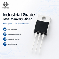 Diode à récupération rapide de qualité industrielle 600V 30A TO-220 avec tab de montage sur dissipateur thermique pour une stabilité accrue, idéale pour l'industrie