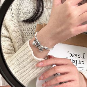 S925 Sterling Silver Rabbit <b>Bracelet</b> For Women Cartoon Animal Zodiac <b>Beaded</b> Jewelry Everyday Wear - Product Image 4