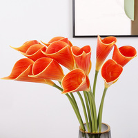 Shangchu Hochwertige Künstliche Polyurethan Realistische Calla-Lilien Blumenarrangement Restaurant-Dekoration Hochzeit Valentinstag