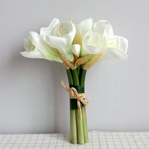 M197 Bán Buôn Hoa Phong Lan Nhân Tạo PU Latex Real Touch Hoa Phong Lan Lụa Nhân Tạo <span class=keywords><strong>Clivia</strong></span> Hoa Cho Trang Trí Nội Thất Tiệc Cưới - Product Image 4