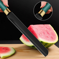 Couteau à pastèque en acier inoxydable à revêtement noir