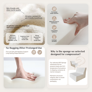Divano Componibile Moderno con Funzioni Reclinabili <span class=keywords><strong>e</strong></span> Convertibili, Letto Trasformabile, Cuscini Morbidi per Soggiorno, Set Divano Modulare in Tessuto <span class=keywords><strong>Grigio</strong></span> - Product Image 5
