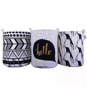 Top Washing <b>Hampers</b> <b>Large</b> Cotton Linen Folding Laundry Washing Clothe Basket Bag Bin Storage <b>Hamper</b> - Product Image 1