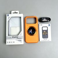 Étui de luxe pour smartphone iPhone 18 17 Pro Max avec support magnétique, coque de protection multifonctionnelle ronde pour écran tactile