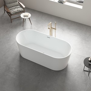 Bañera Acrílica Moderna Independiente <span class=keywords><strong>MEBO</strong></span> en Oferta, con Función de Remojo, para Baños de Hotel - Product Image 1