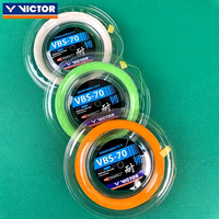 Cordage de badminton authentique VICTOR VBS-70 RL, bobine de 200 m, haute durabilité, nylon 0,70 mm, sensation moyenne, bobine en vrac, fabriqué au Japon