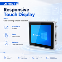 Computadora Industrial Táctil Resistente de 10.4 Pulgadas con Pantalla Táctil Capacitiva, Doble LAN, COM, USB para Automatización, Compatible con Windows y Linux