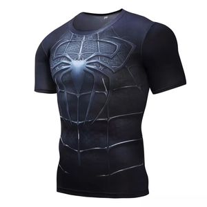Wholesale 3d Printing <strong>Superhero</strong> Tight Fitted T-shirt Polyester Dry Fit O-neck <strong>Tshirt</strong> High Quality - Product Image 4