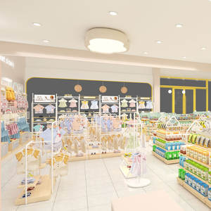 BBC004 présentoir de <span class=keywords><strong>magasin</strong></span> pour bébés à la mode meubles de <span class=keywords><strong>magasin</strong></span> personnalisés pour la conception intérieure de <span class=keywords><strong>magasin</strong></span> de bébé - Product Image 1