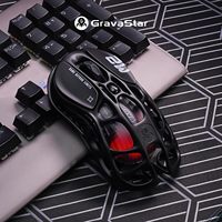 Ratón Inalámbrico para Juegos GravaStar Mercury M2 Tri-Mode RGB con Diseño Hueco, 26000DPI, Ligero, PAW3395, Botones Programables