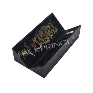 Elegante Rígida Caixa de Vinho Elegante Luxo Exquisite Único Vinho Caixa Com Em Relevo Dragão Logotipo Imponente Caixa De Papel para Whisky Wine - Product Image 2