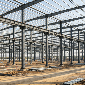 Structure en acier galvanisé à chaud, charpente portique, entrepôt métallique préfabriqué à un étage, atelier industriel, bâtiment d'usine - Product Image 6