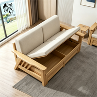 Chinesische Fabrik, guter Preis, anpassbar, auf Lager, Dropshipping, neues modisches Stoffsofa, Wohnzimmermöbel, Holz-Aufbewahrungssofa