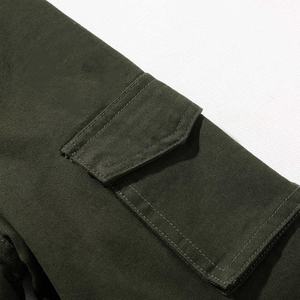 Veste bomber en cuir de vache en coton ample pour homme, taille plus, à fermeture éclair réversible, printemps et automne, vente en gros personnalisée - Product Image 6