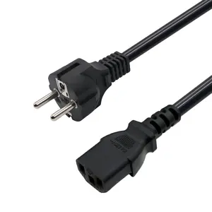 KTL Certification KSC 8305 3 Pin Straight Plug With Korean Mains Cable KC Power Cord