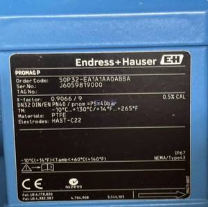 Medidor de Flujo Electromagnético E+H Proline Promag 50P - Product Image 6