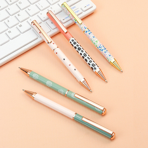 Penna a sfera in metallo con design personalizzato stampa a trasferimento termico a colori penna a sfera in metallo con logo personalizzato - Product Image 3