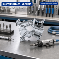 Carter de générateur onduleur OEM moulé sous pression en ADC12, usiné CNC de précision ±0,02 mm, testé pour la tenue des fuites, pour pièces H175i H122i 168F 170F