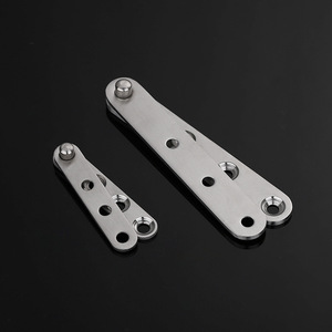 Charnières de porte pivotantes à 360 degrés en acier inoxydable, charnières supérieures et inférieures pour porte d'armoire industrielle à 4 trous avec roulement - Product Image 4