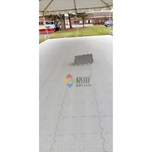 Muti-use With Cable Hole Top quality pp interlocking wedding floor turf plastic protection cover