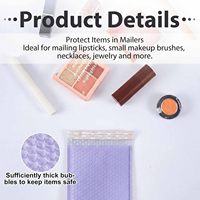 Enveloppe matelassée en polybulle orange, légère, résistante aux déchirures, avec logo personnalisé imprimé, recyclée, imperméable, 4x8 pouces