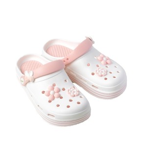 Zuecos Decorativos con Flores Blancas para Mujer, Sandalias Transpirables con Punta Abierta y Suela de EVA para Verano - Product Image 5