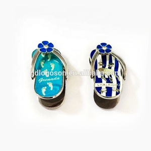 2024 thiết kế mới <span class=keywords><strong>Flip</strong></span> <span class=keywords><strong>Flops</strong></span> Dép Keychain đầy màu sắc hợp kim kẽm Keyring cho Bali quà Tặng lưu niệm - Product Image 6