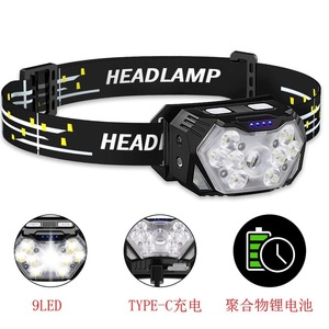 ไฟหน้าแบบ COB LED สว่างพิเศษ กันน้ำ ชาร์จ USB ได้ แหล่งกำเนิดแสงคู่ สำหรับวิ่ง แคมป์ปิ้ง ตกปลา ทำเหมือง - Product Image 3