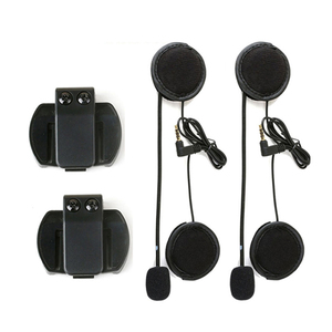 2PCS XINOWY V6 V6 פרו קסדת אינטרקום קליפ 3.5mm מיקרופון רמקול אוזניות עבור <span class=keywords><strong>V4</strong></span> V6 אופנוע <span class=keywords><strong>Bluetooth</strong></span> האינטרפון - Product Image 1