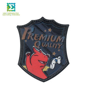 Badges en tissu imprimés personnalisables, imprimés mixtes, à coudre, patchs vierges personnalisés pour la sublimation, fabriqués à Taïwan - Product Image 2