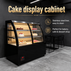 Vitrina Refrigerada Curva <span class=keywords><strong>para</strong></span> Pasteles, Panadería y Repostería - Product Image 1