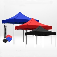 10 X 10 Tentes pliantes publicitaires en tissu Oxford pour salons professionnels, événements, camping et extérieur, robustes et imperméables