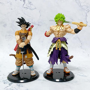 2 Styles 20CM <span class=keywords><strong>Manga</strong></span> Figurine Statue Dragon <span class=keywords><strong>Samurai</strong></span> Goku Broli avec Katana Sword Figura Cartoon Model PVC <span class=keywords><strong>Anime</strong></span> Figure Toys Gift - Product Image 1