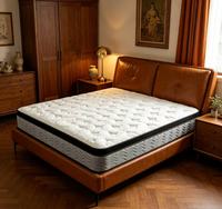 Matelas de luxe 5 étoiles pour hôtel, matelas de massage, matelas à ressorts ensachés et mousse à mémoire de forme, compressé et roulé, tailles King, Queen, Double