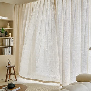 Modern Luxury Window Curtains Blackout Linen Sheer Design Wholesale <strong>Valance</strong> for Home Living Room Fitted <strong>Bed</strong> <strong>Sheet</strong> Type - Product Image 5