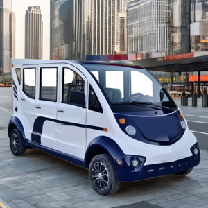 Nouveau chariot de golf à quatre roues de voiture d'autobus touristique électrique à quatre places pour <span class=keywords><strong>le</strong></span> bureau de vente immobilière RV Community Property Patrol - Product Image 2