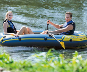 <span class=keywords><strong>Kayak</strong></span> et canoë gonflables 2-en-1 en PVC, bateau <span class=keywords><strong>de</strong></span> sports nautiques multi-usages pour tous les âges - Product Image 5